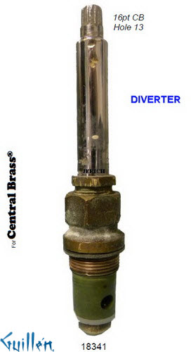 JER 18341;; __ UNK 16pt; Diverter cartridge; in Chrome