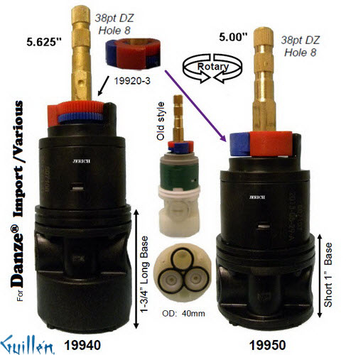 JER 19950;;__ 5in 38pt; Pressure balance cartridge; in Unfinish