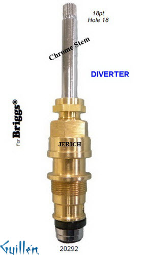 JER 20292;; __ UNK 18pt; Diverter cartridge; in Chrome