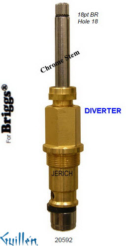 JER 20592;; __ UNK 18pt; Diverter cartridge; in Chrome