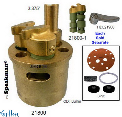 JER 21800;;__ 3-3/8in UNK; Block valve assembly; in Unfinish