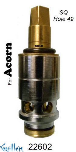 JER 22602LF;; __ 2-1/2in SQ; Cold ccwc piston stem assembly; in Chrome