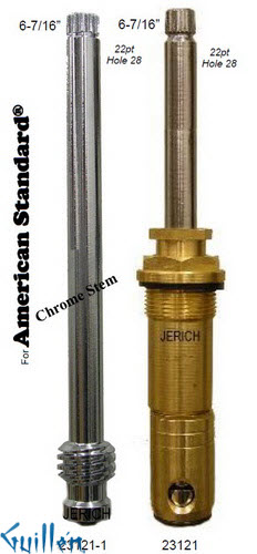 JER 23121;; __ UNK 22pt; Hot cwc piston stem assembly; in Chrome