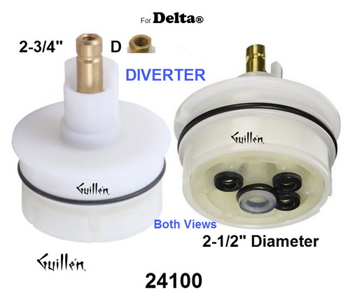 JER 24100;;__ 2-3/4in D; Diverter cartridge; in Unfinish; Replaces Delta RP42410