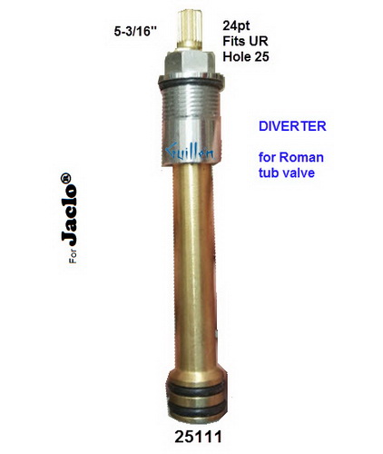 JER 25111;;__ 5-3/16 24pt; Diverter cartridge; in Unfinish