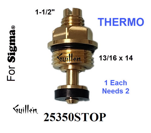 JER 25350STOP;; __ 1-1/2in Rnd; Valve stop; in Unfinish