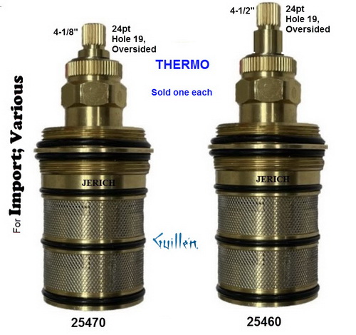 JER 25470;; __ 4-1/8in; Thermostatic cartridge; in Unfinish