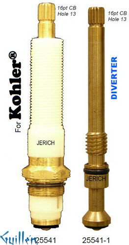 JER 25541;;__ UNK; 16pt; Diverter cartridge; in Unfinish
