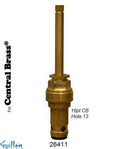 JER 26411;;__ UNK 16pt; Diverter cartridge; in Unfinish