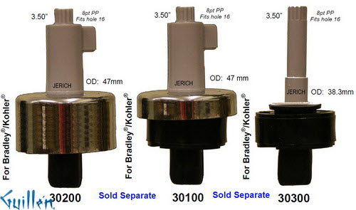 JER 30300;; __ 3-1/2in 8pt; Single lever cartridge; in Unfinish   42178; 30082; GP30082