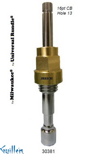 JER 30381; __ Unk 16pt; piston stem assembly; in Unfinish