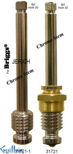 JER 31721;; __ UNK 8pt; Hot cwc piston stem assembly; in Chrome