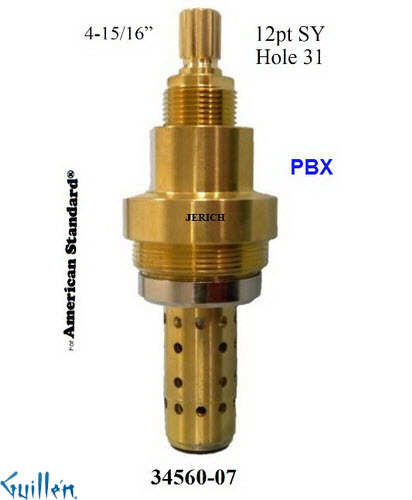 JER 34560-07; __ 4-15/16in 12pt; pressure balance cartridge with bonnet; in Unfinish