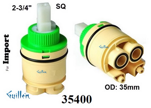 JER 35400;;__ 2-3/4in SQ; Single lever cartridge; in Unfinish