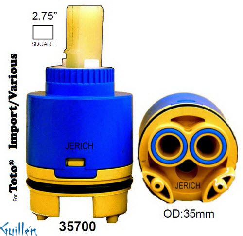 JER 35700;;__ 2-3/4in SQ; Single lever cartridge; in Unfinish