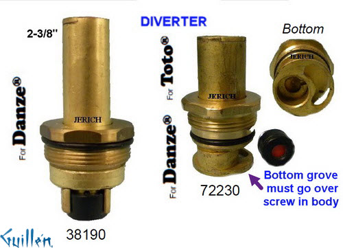 JER 38190;; __ UNK; Diverter cartridge; in Unfinish