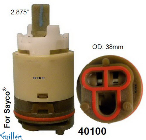JER 40100;;__2-7/8in SQ; Pressure balance cartridge; in Unfinish