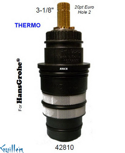 JER 42810;; __ 3-1/4in 20pt; Thermostatic cartridge; in Unfinish