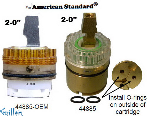 JER 44885;;__ 2in UNK; Single lever cartridge; in Unfinish