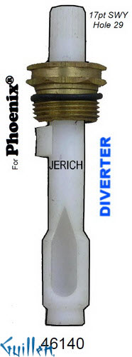 JER 46140;;__ UNK; 17pt; Diverter cartridge; in Unfinish