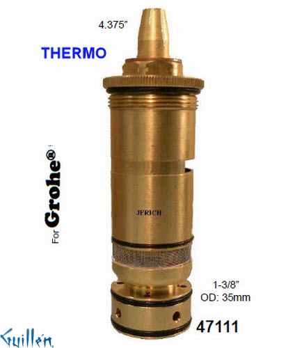 JER 47111;; __ 4-3/8in; Thermostatic cartridge; in Unfinish
