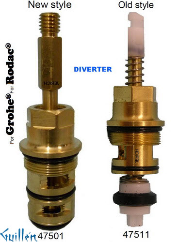 JER 47501;;__ 3-5/16in Thrd; Diverter cartridge new style; in Unfinish