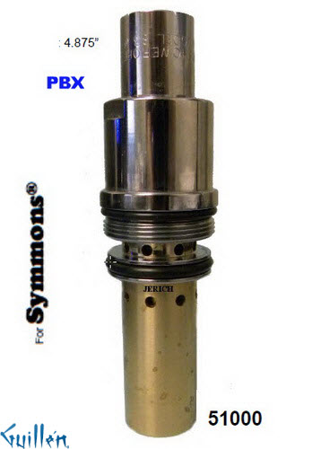 JER 51000;; __ 4-7/8in; pressure balance cartridge push button; in Chrome