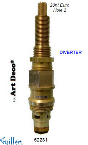 JER 52231;; __ UNK 20pt; Diverter cartridge; in Unfinish