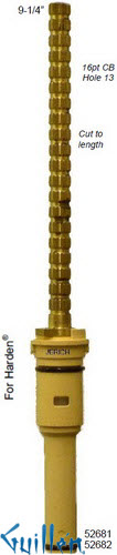 JER 52681;; __ 9-1/4in 16pt; Hot cwc 1/4 Turn brass cartridge ceramic; in Unfinish