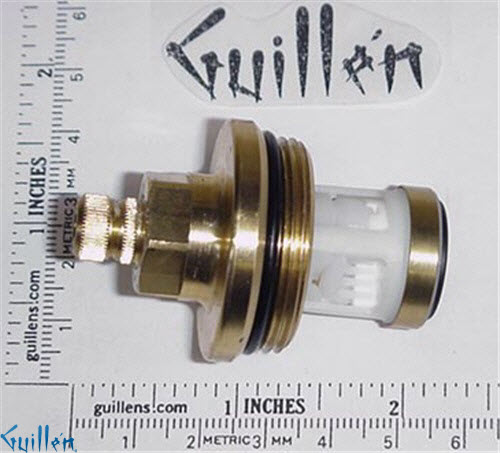 JER 57112;; __ 2in 50pt; Cold ccwc 1/4 Turn brass cartridge ceramic; in Unfinish