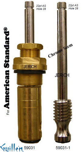 JER 59031;; __ UNK 22pt; Hot cwc piston stem assembly; in Chrome