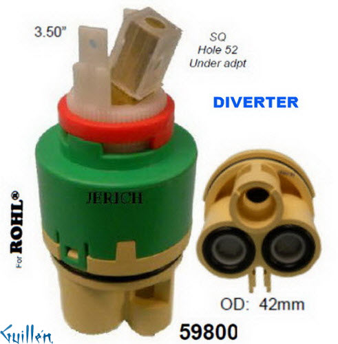 JER 59800;; __ 3-1/2in SQ; Single lever cartridge; in Unfinish