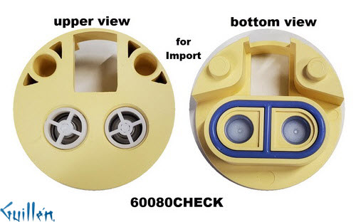 JER 60080CHECK;;__ Check valve; used with 60080 and 70080; in Unfinish