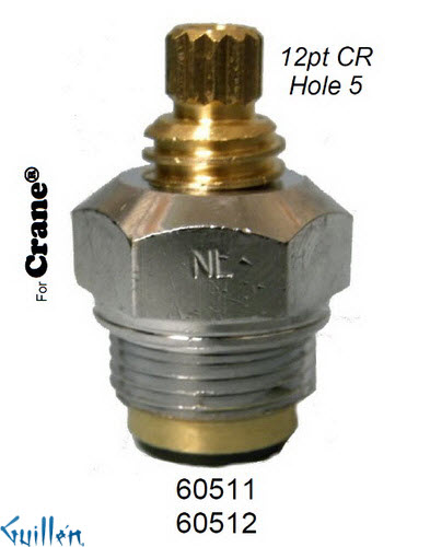 JER 60512LF;; __ UNK 12pt; Cold ccwc piston stem assembly; in Unfinish