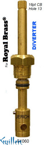JER 61060;;__ UNK; 16pt; Diverter cartridge; in Unfinish