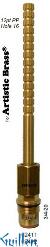 JER 62411LF;; __ Unk 12pt; Hot cwc 1/4 Turn brass cartridge ceramic; in Unfinish