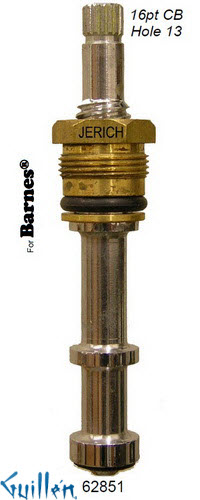 JER 62851;; __ UNK 16pt; Hot cwc piston stem assembly; in Chrome