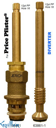 JER 63861;;__ UNK; 12pt; Diverter cartridge; in Unfinish