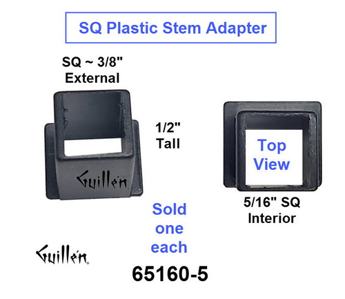 JER 65160-5;;__ SQ X SQ Stem spline adaptor; in unfinish