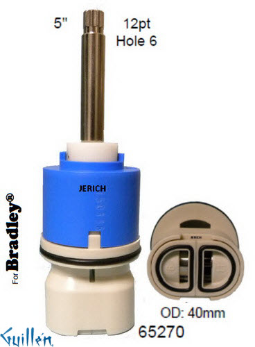 JER 65270;; __ 5in 12pt; Single lever cartridge; in Chrome