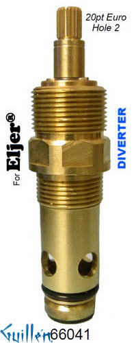 JER 66041;;__ UNK;;__ 20pt; Diverter cartridge; in Unfinish