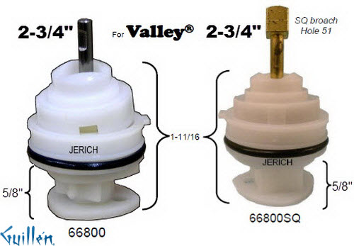 JER 66800;;__ 2-1/3in UNK; Single lever cartridge; in Unfinish