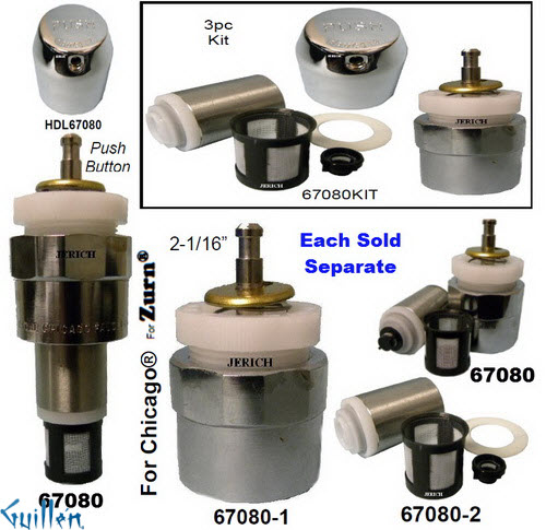 JER 67080LF;;__ 2-1/16in Rnd; Single lever cartridge; in Chrome