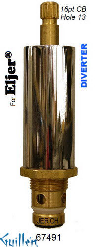 JER 67491;;__ UNK; 16pt; Diverter cartridge; in Unfinish
