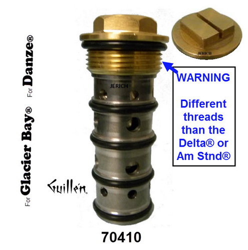 JER 70410;;__ 2-5/16in Hex; Balancing spool; in Unfinish