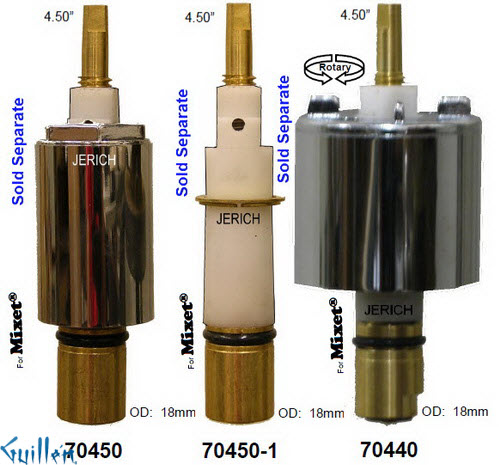 JER 70450;; __ 4-1/2in; Single lever cartridge; in Chrome