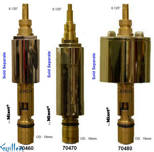 JER 70480;; __ 6-1/8in; Single lever cartridge; in Chrome