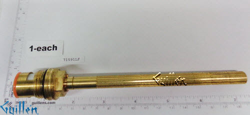 JER 71591LF;; __ 6-1/2in 16pt; Hot cwc 1/4 Turn brass cartridge ceramic; in Unfinish