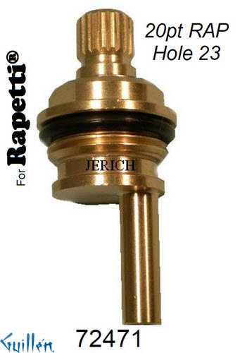 JER 72471;;__ UNK;;__ 20pt; Diverter cartridge; in Unfinish