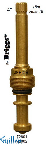 JER 72801;; __ 4in 18pt; Hot cwc piston stem assembly; in Unfinish